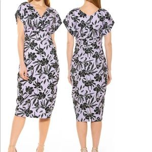 Naomi Drape Surplice Neck Sheath Dress
ALEXIA ADMOR M